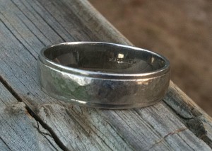 The wedding ring we found in Los Gatos using metal detectors