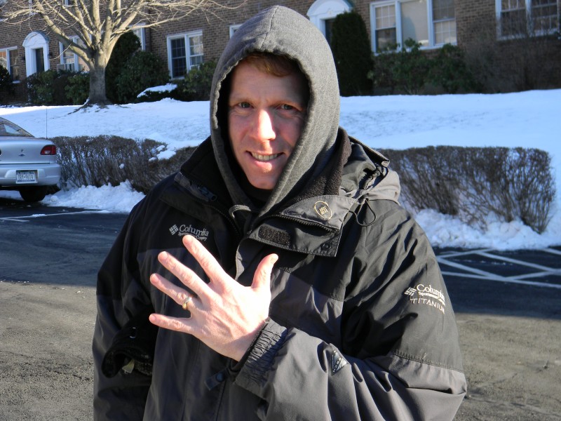 Mike with his ring back