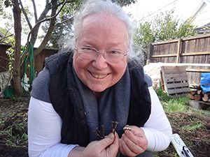 CJ was happy when we found her gold and diamond wedding ring