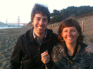 Liam and Sarah with the lost ring