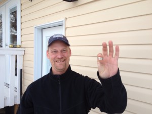 Kevin was thrilled to have his ring recovered