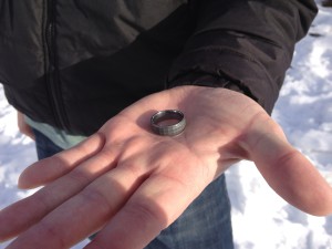 Close Up of Wayes Ring