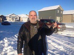 Dan very relieved to get his Keys back