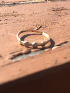 very small gold ring