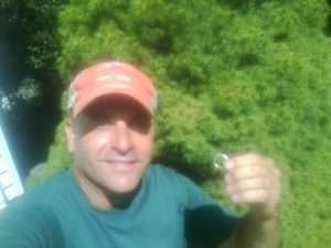 Robert happy with his recovered ring