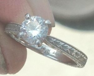 Diane's Platinum Engagement Ring - 1