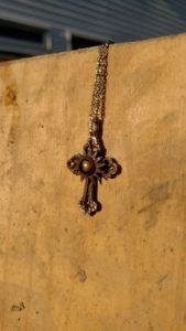 Lost Silver Cross Necklace in Delaware, OH. “FOUND”