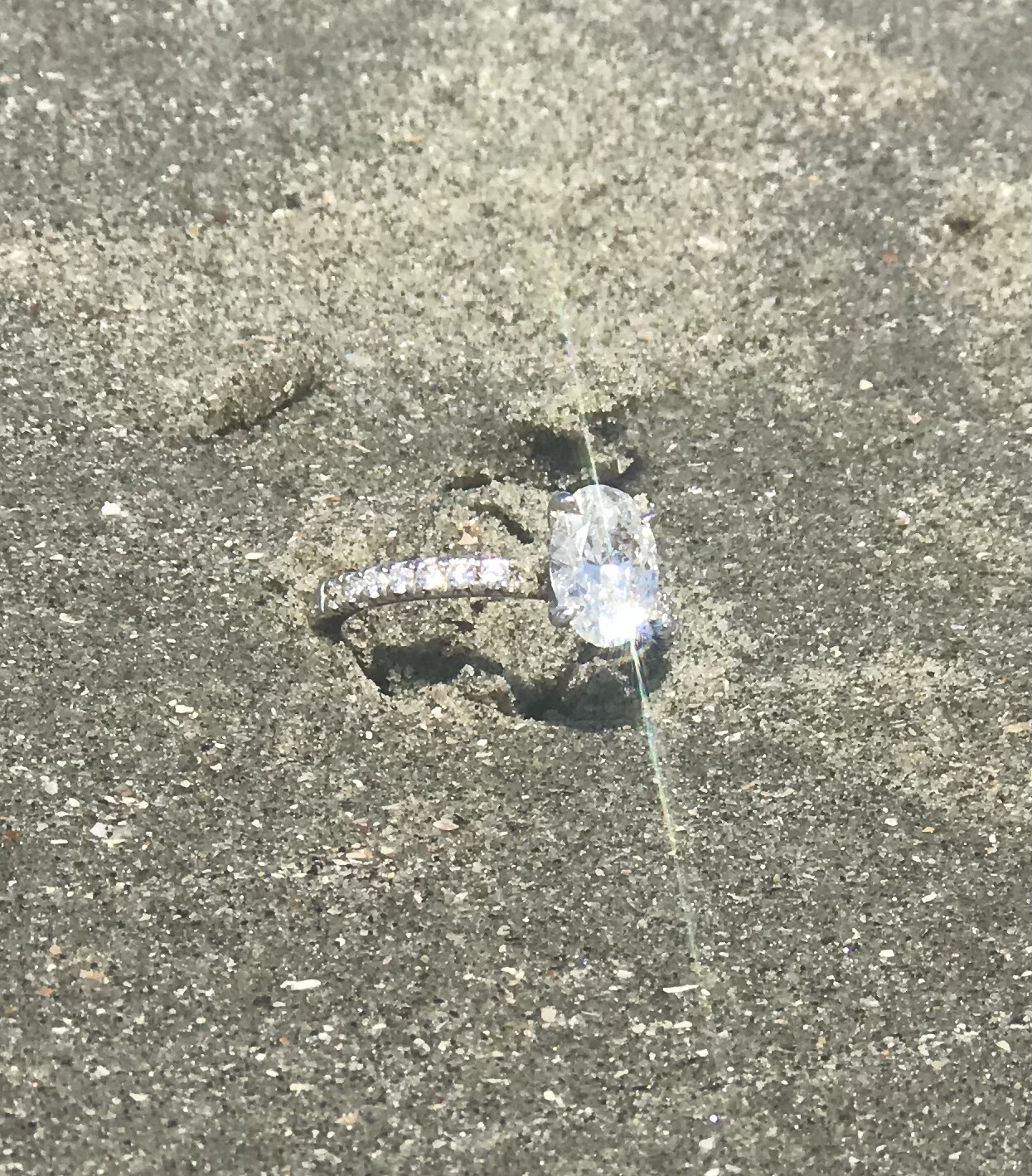 White Gold Engagement Ring Lost in the Ocean Day after Proposal ...