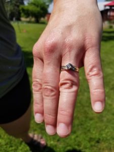 Lost White Gold Diamond Woman’s Ring in Yellow Spring, OH. “FOUND”