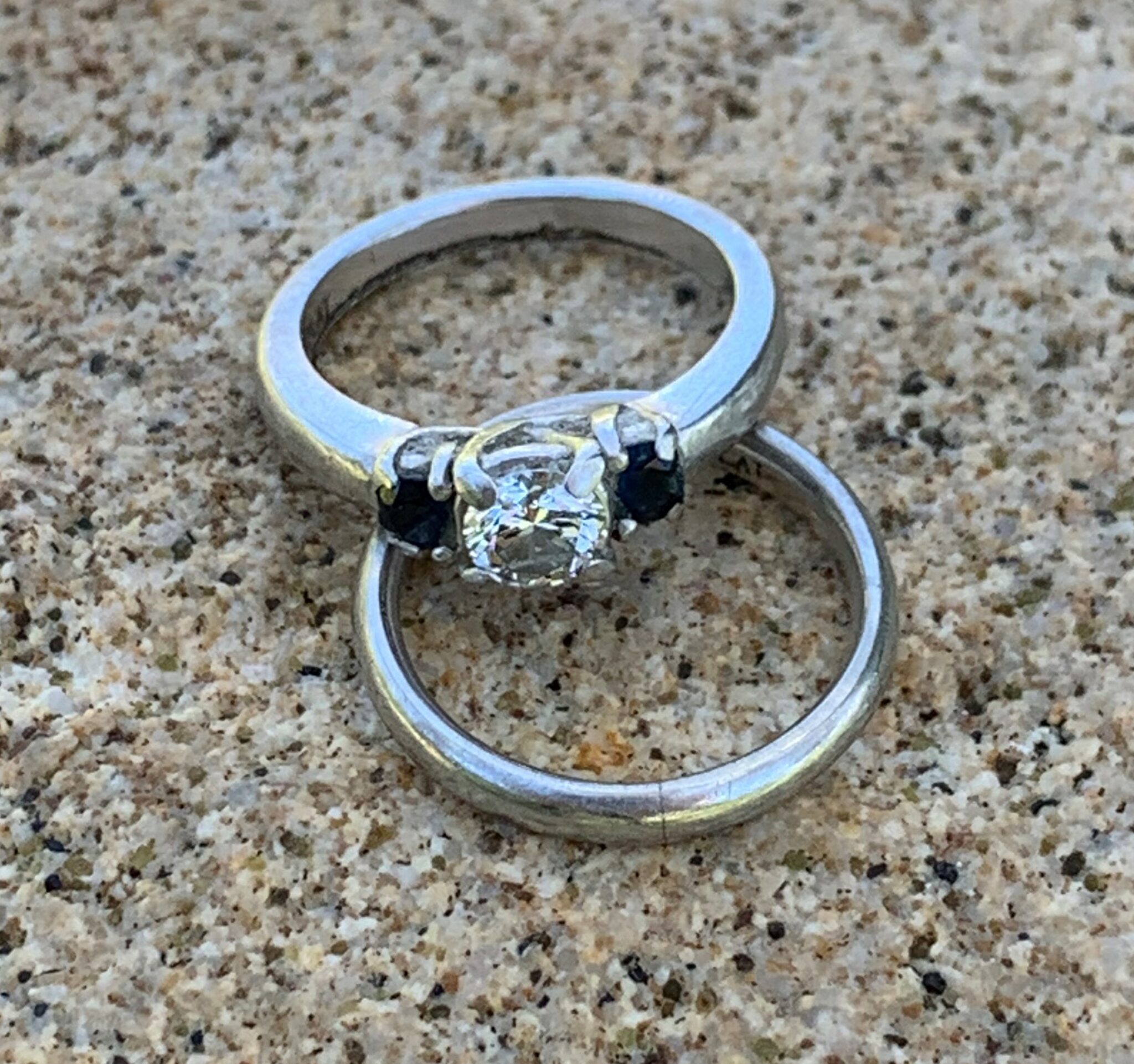 Lost Platinum Engagement & Wedding Bands at Duke Kahanamoku Lagoon