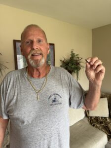 Edward Trapper NJ ring Finder returning ring recovered from the bay