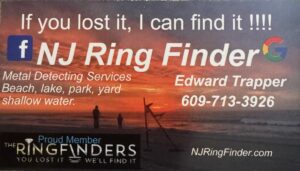 Find lost Ring LBI, find lost Ring Mantoloking, find lost ring Bayhead, find lost Ring Surf City,