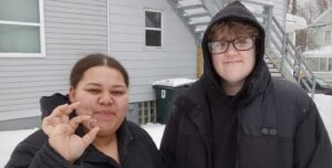 Khaliya and her ring with Celeste!