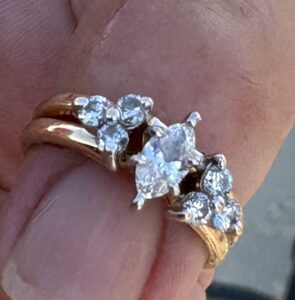 Gold Diamond Family Heirloom Engagement Ring
