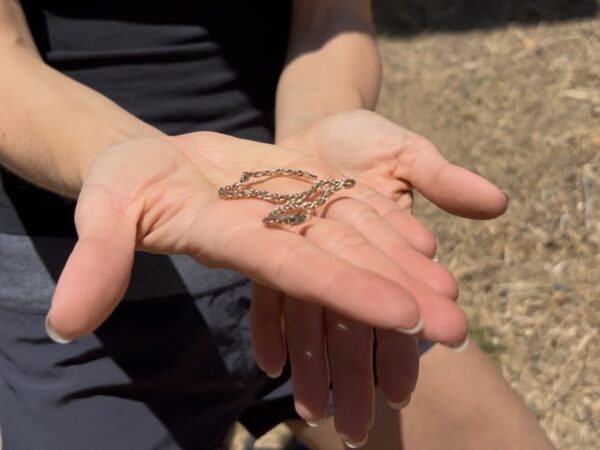 14K gold bracelet recovered in Novato, California by RingFinder Laura Peters Schoichet